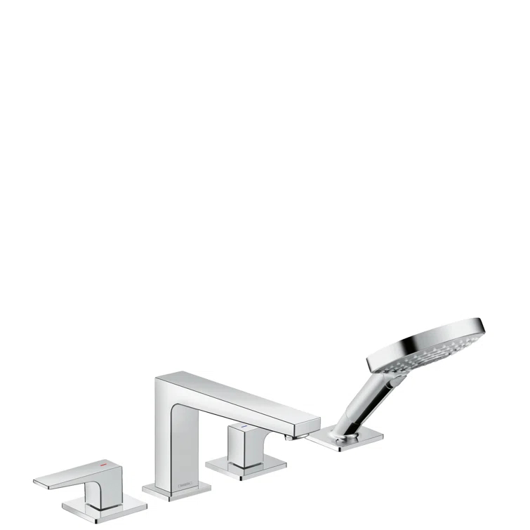 Metropol 4-Hole Roman Tub Set Trim With Lever Handles and 1.75 GPM Handshower Trim Set Only