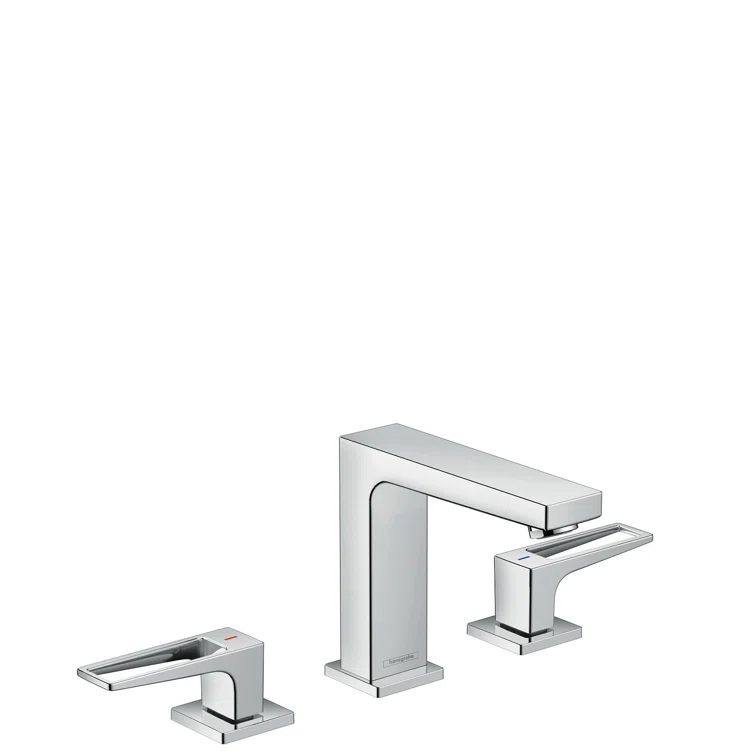 Metropol Low Flow Water Saving Widespread Bathroom Faucet with Drain Assembly