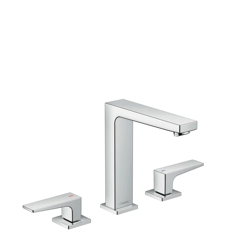 Metropol Low Flow Water Saving Widespread Faucet with Drain Assembly