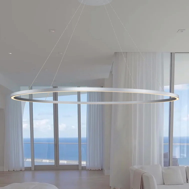 Tania 100-277V ETL Certified Integrated LED Height Adjustable Ring Chandelier