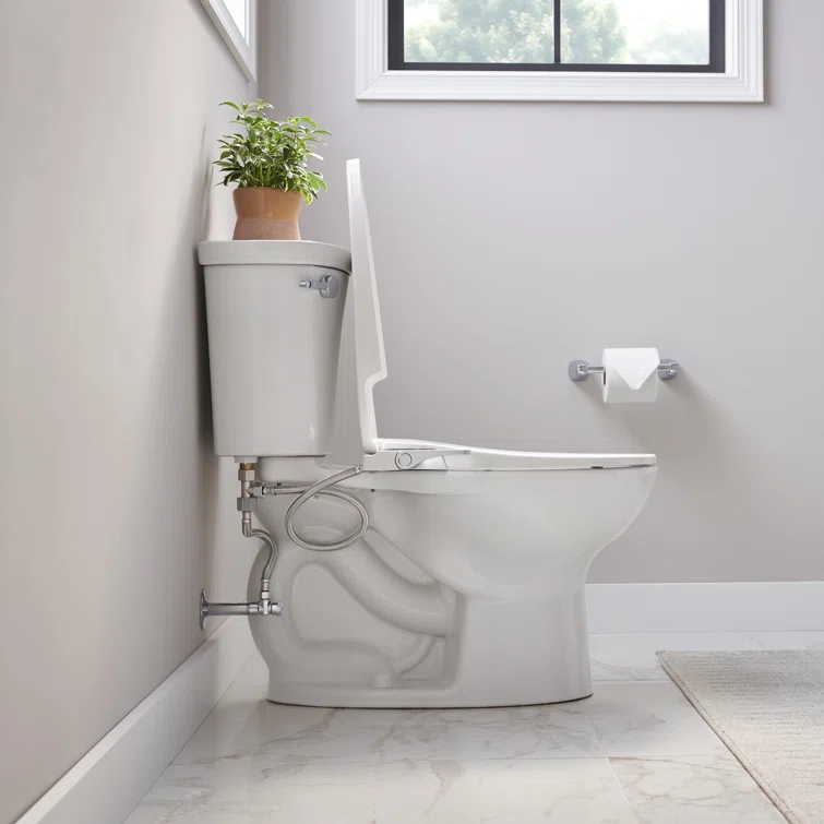 AquaWash Elongated Toilet Seat Bidet