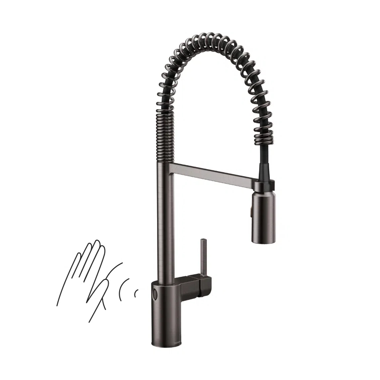 Moen Align MotionSense Wave Single Handle Spring Pulldown Kitchen Faucet with Power Clean Technology