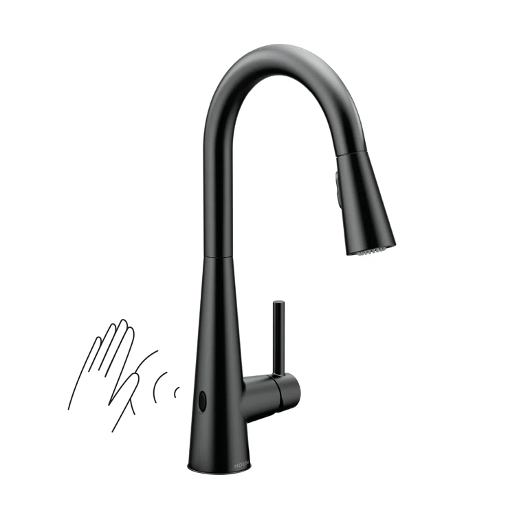 Moen Sleek MotionSense Wave Single Handle Pulldown Kitchen Faucet with Power Clean Technology
