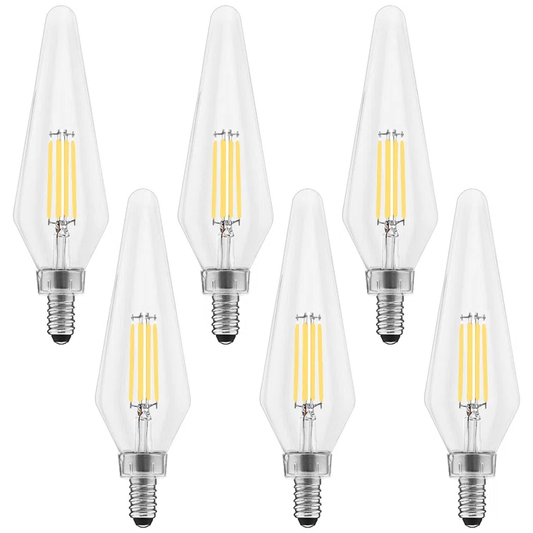 Equivalent C11 E12/Candelabra Dimmable LED Bulb