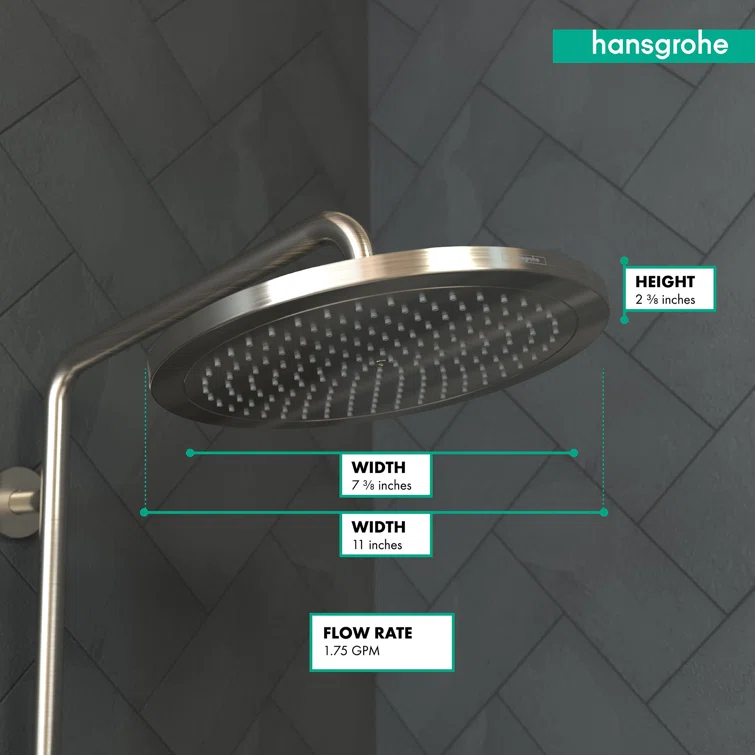 Croma Low Flow Modern Rain Fixed Shower Head