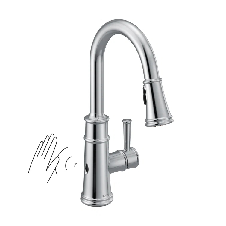 Moen Belfield MotionSense Wave Single Handle Pulldown Kitchen Faucet with Power Clean Technology