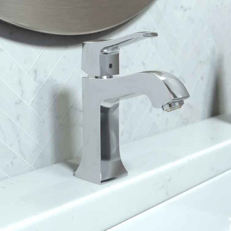 Metris C Single Hole Bathroom Faucet with Drain Assembly