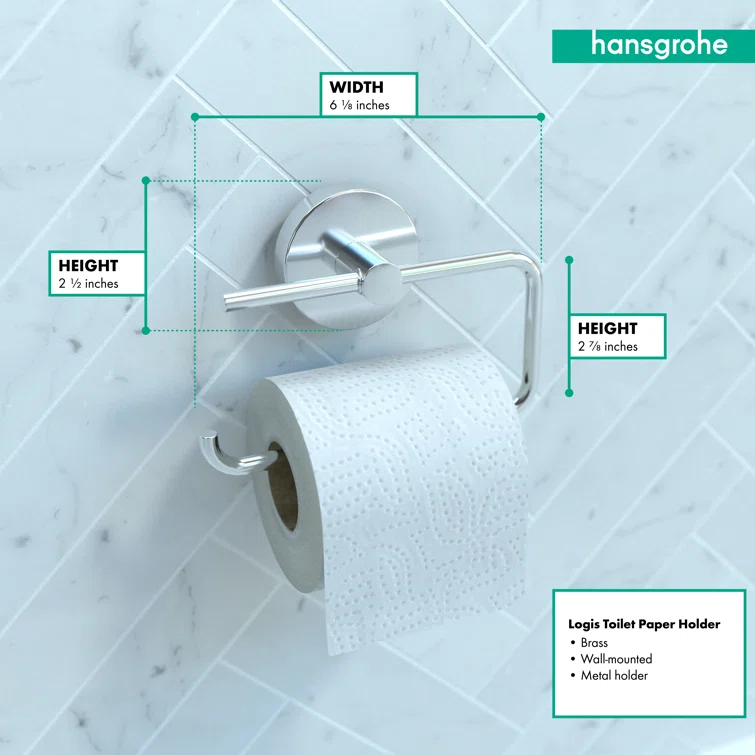 E & S Accessories Wall Mounted Toilet Paper Holder