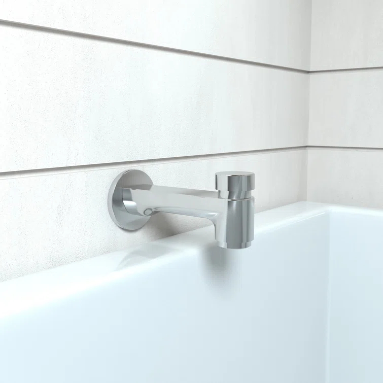 Metris S Wall Mounted Tub Spout Trim with Diverter