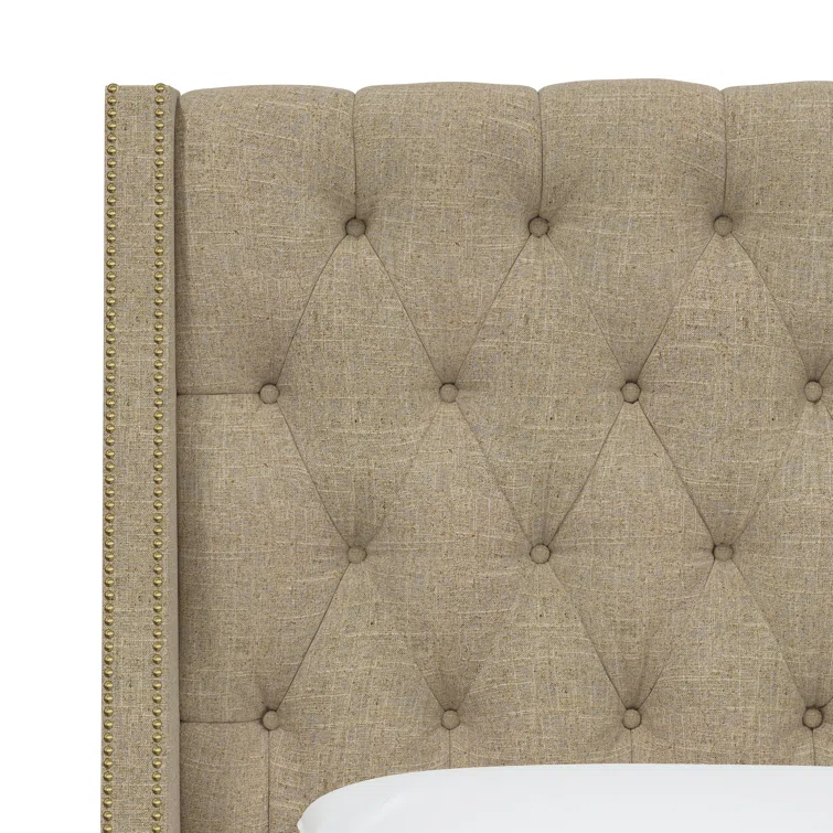 Annabel Upholstered Wingback Bed
