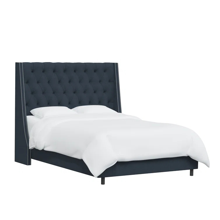 Annabel Upholstered Wingback Bed