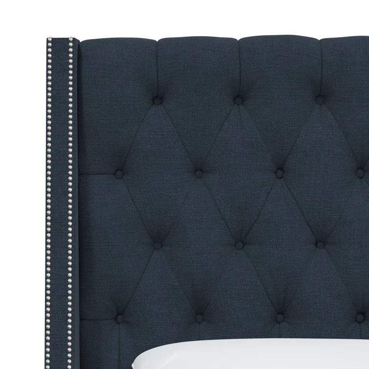 Annabel Upholstered Wingback Bed