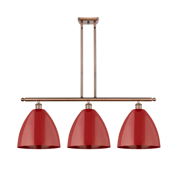Plymouth Dome 3 - Light Kitchen Island Pendant