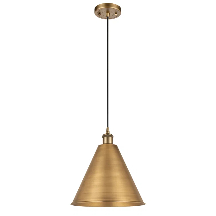 Ballston Cone 1 - Light Single Drop Pendant Pendant