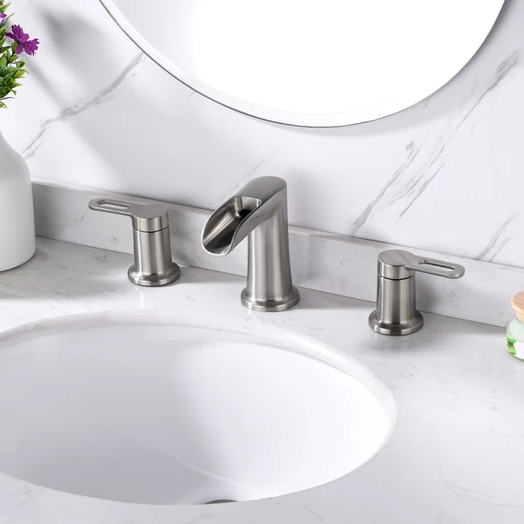 VividFall 8 in. Widespread 2-Handle Bathroom Faucet