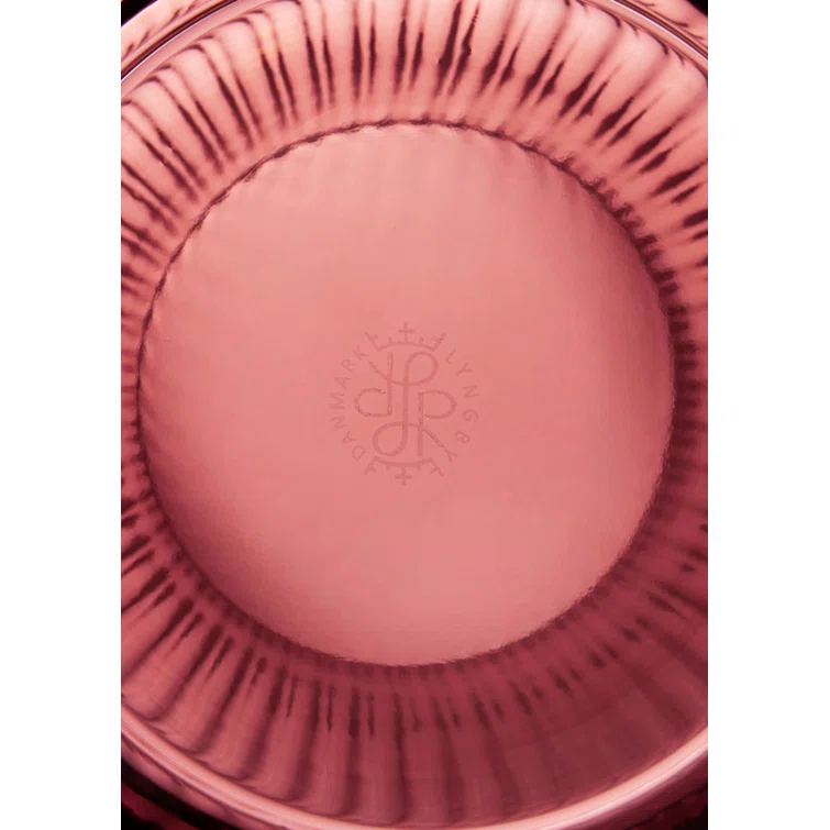 Burgundy Fluted Porcelain Table Vase, 9.8 inches