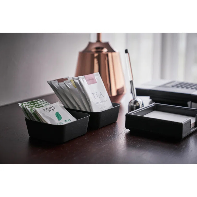 Yamazaki Home Space Saving Vanity Tray, Square, Steel, Small