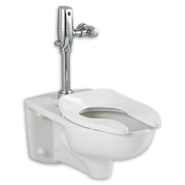 American Standard 2257.528.020 American Standard Afwall 1.28 Gallons GPF Elongated Wall Mounted Flushometer Toilet (Seat Not Included)