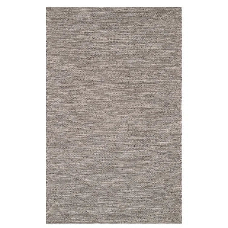 Solid Grey Handwoven Handwoven Indoor/Outdoor Rug