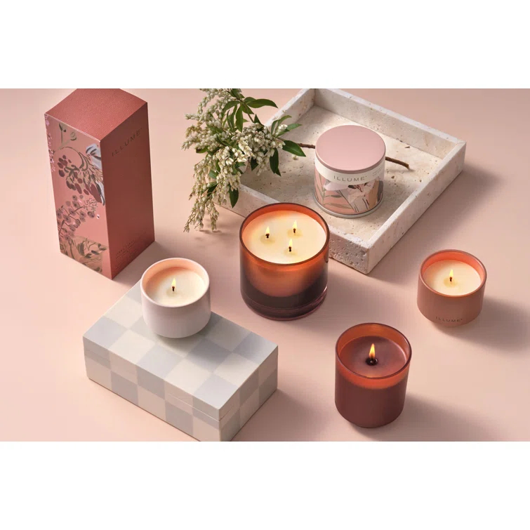 Laya Terra Tabac Scented Jar Candle with Ceramic Holder