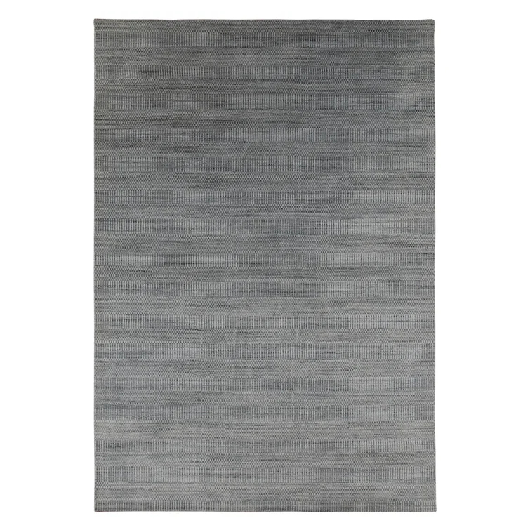 Adamsburg Striped Hand-Woven Gray Area Rug