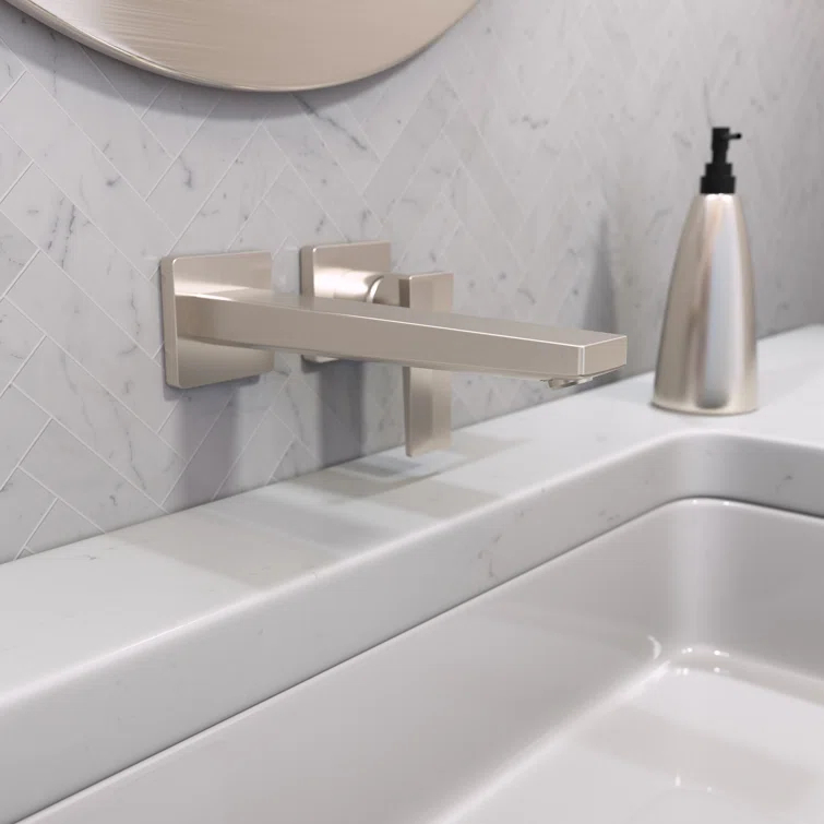 Metropol Low Flow Water Saving Wall Mounted Bathroom Faucet