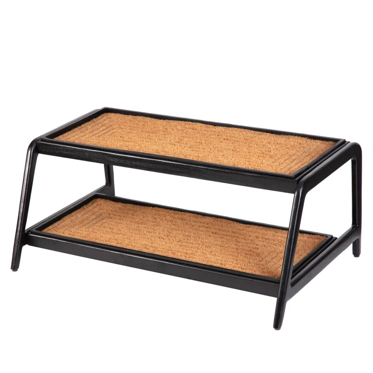 Solid Wood Boot Tray with Non-Slip Base – Waterproof Shoe Storage Cabinet for Entryway, Mudroom & Hallway