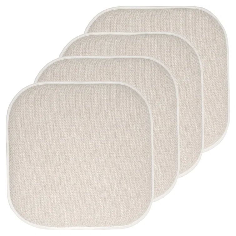 Alexis Memory Foam No Slip Back 16" x 16" Chair Pad Cushion