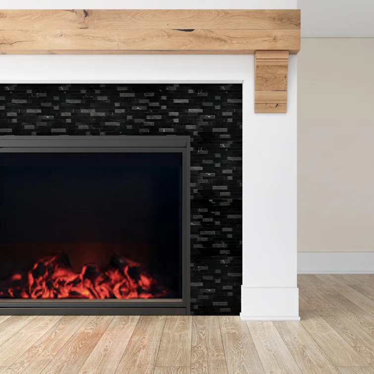 3D 11" x 12" Natural Stone Peel & Stick Mosaic Tile