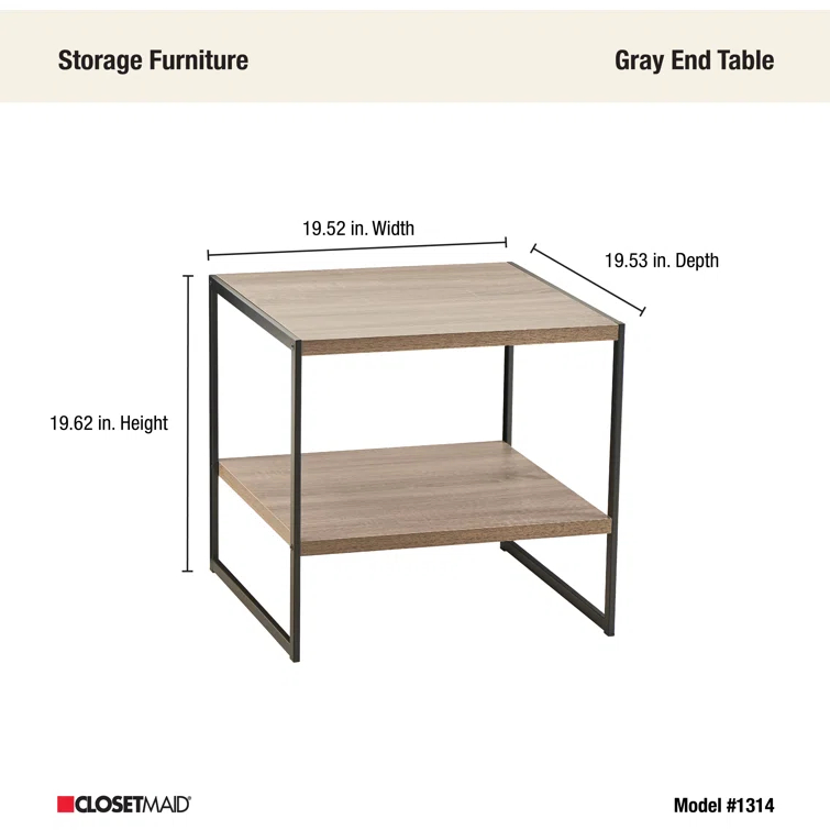ClosetMaid Industrial End Table