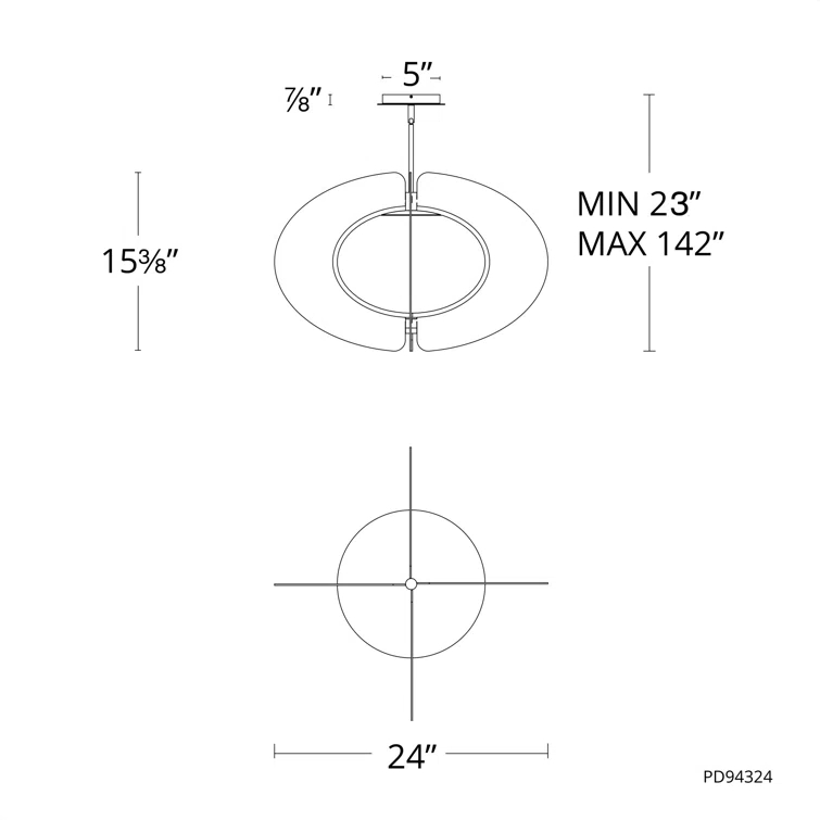 Echelon 1 - Light LED Geometric Pendant