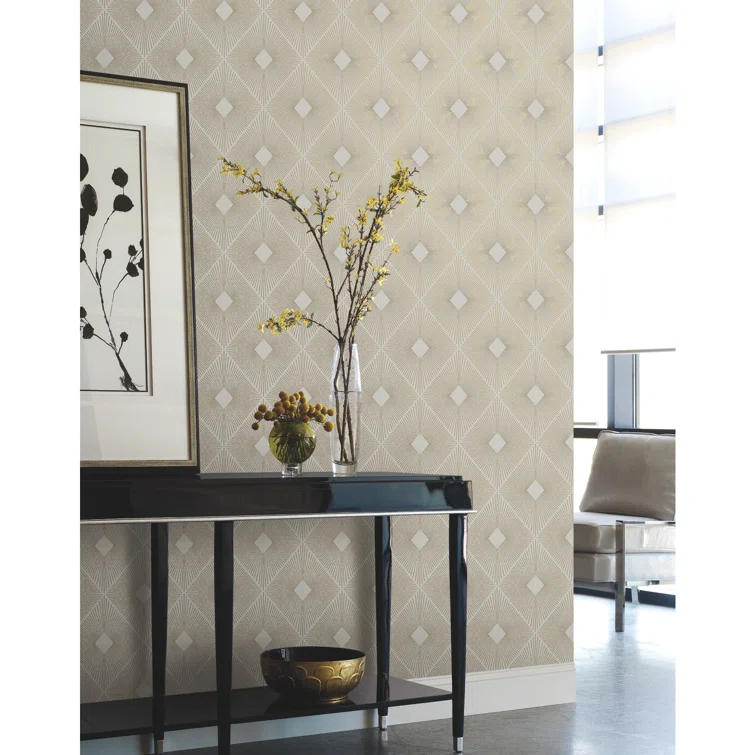 Antonina Vella Modern Metals Modern Geometric Wallpaper