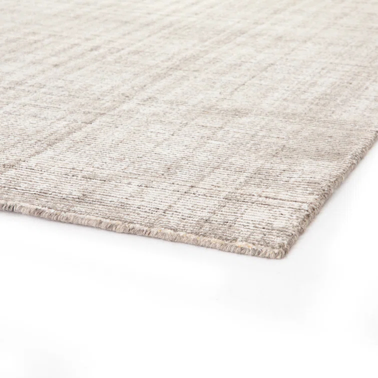Handmade Transitional Brown/Cream Wool-Viscose Blend Area Rug, 6' x 9'