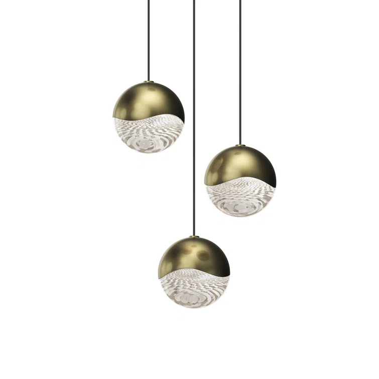 SONNEMAN Grapes 3 - Light Brass LED Cluster Pendant