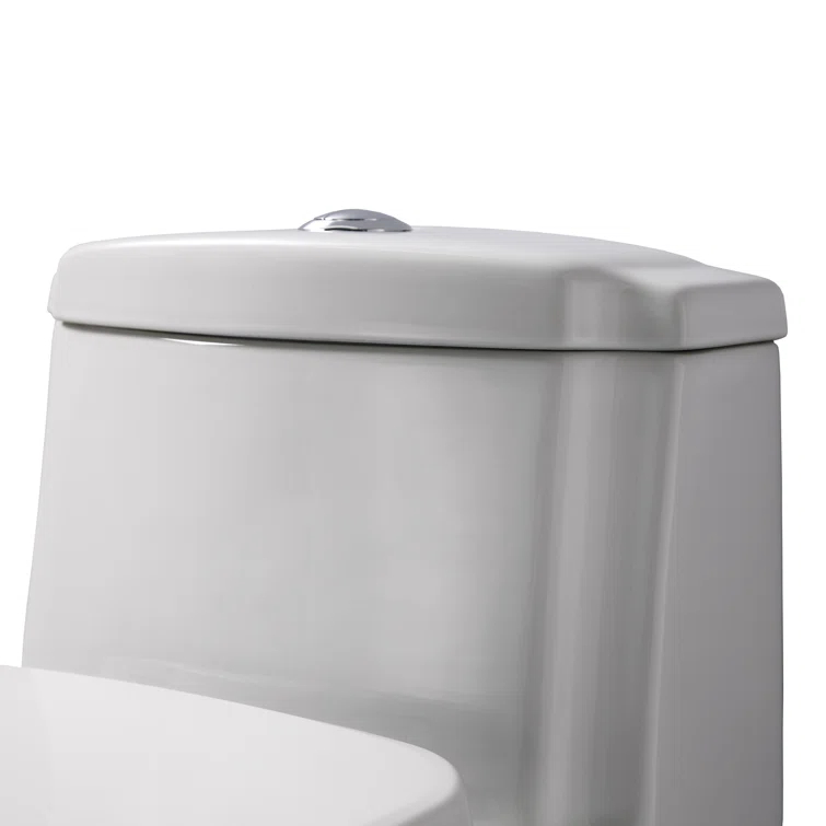 Whitehaus Collection Magic 1.6 Gallons GPF Elongated Comfort Height Floor Mounted One-Piece Toilet (Seat Included)