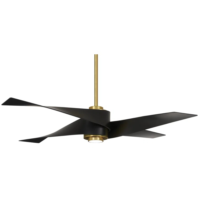 64" Artemis 4 Blade LED Standard Ceiling Fan with Light Kit Included