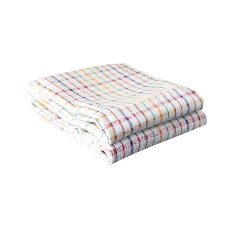 Cotton Plaid Jacquard Tea Towel Kitchen Towel
