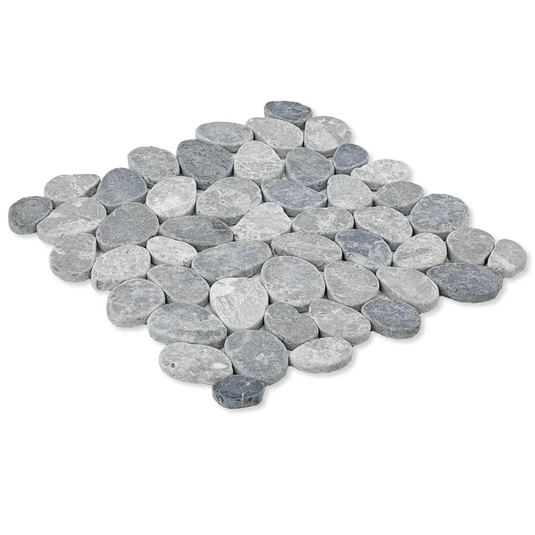 Cruz Bay Studio Natural Stone Pebbles Mosaic Wall & Floor Tile