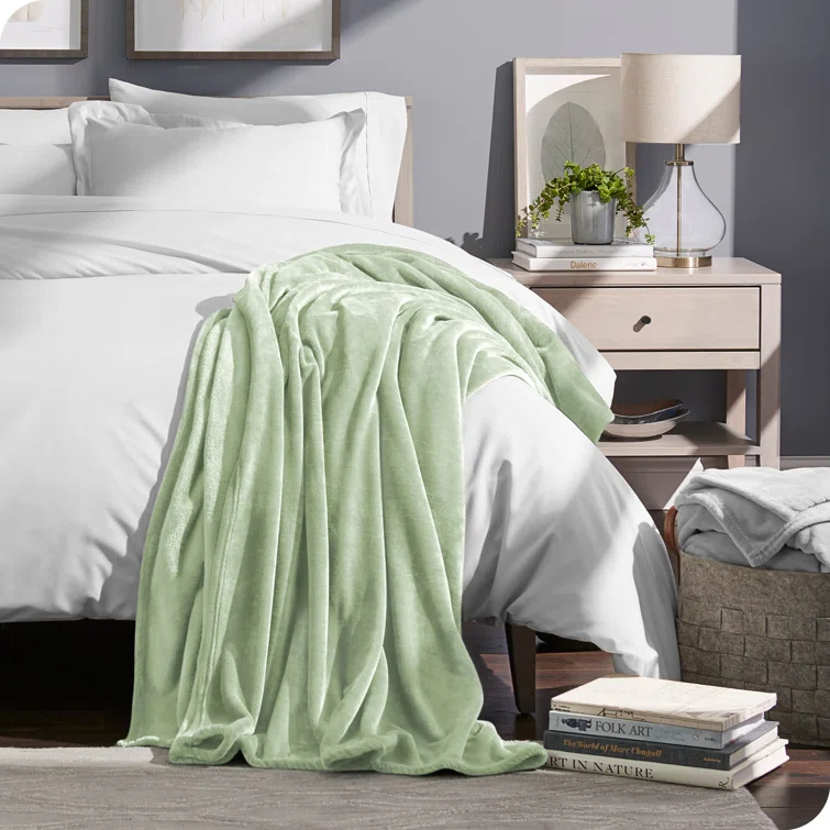 Bare Home Bare Home Microplush Fleece Blanket - Fuzzy, Warm, Bed/Throw Blanket