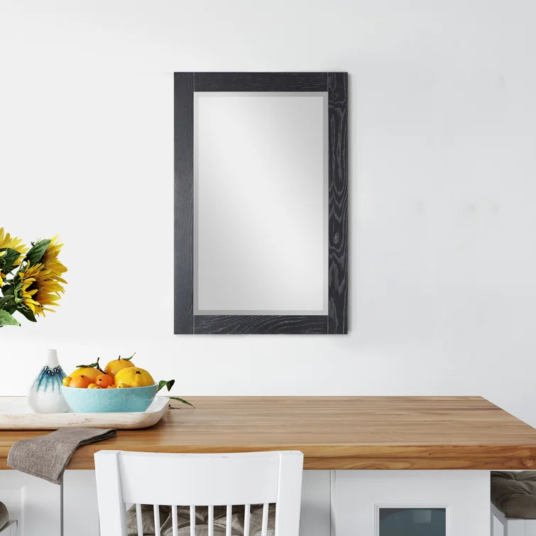 Ivy Wood Flat Wall Mirror