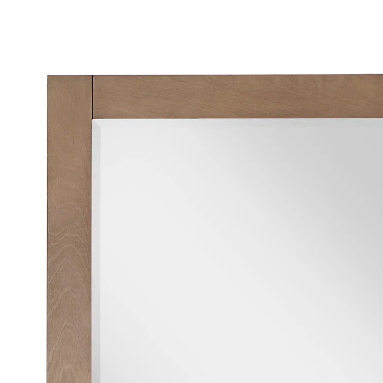 Ivy Wood Flat Wall Mirror