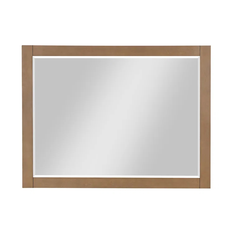 Ivy Wood Flat Wall Mirror