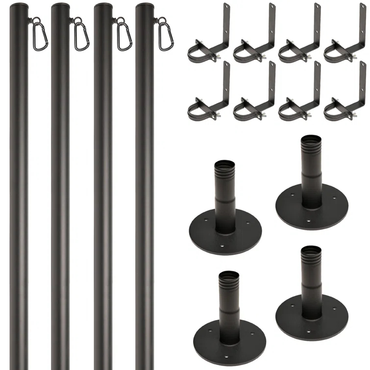 Excello Global Products Poles Lighting Kit EGP-LP-V2-4-DK