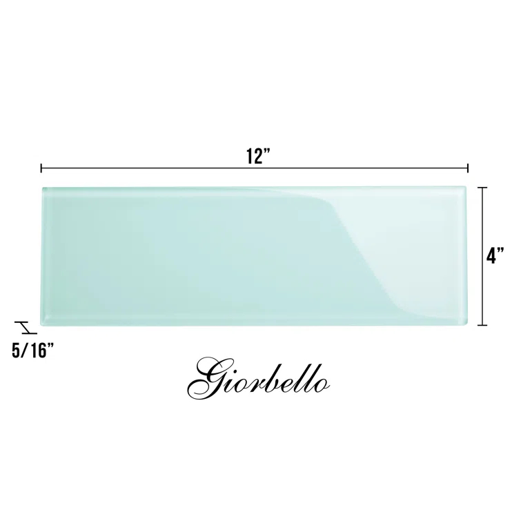 Glass Subway 4" x 12" Wall Tile