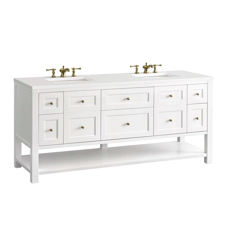 Breckenridge 72" Double Bathroom Vanity Set