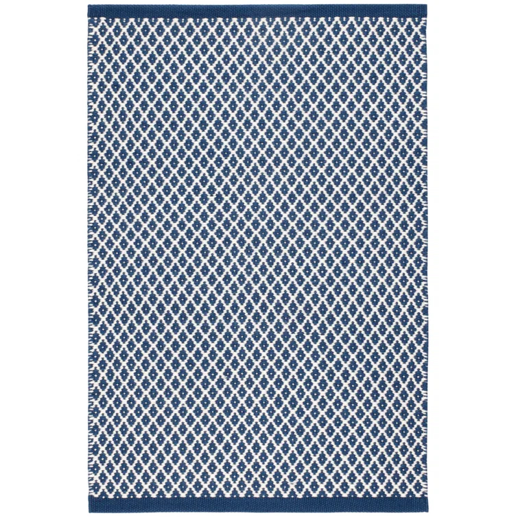 Mainsail Navy Handwoven Indoor/Outdoor Rug