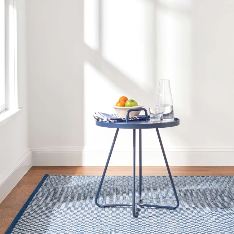 Mainsail Navy Handwoven Indoor/Outdoor Rug