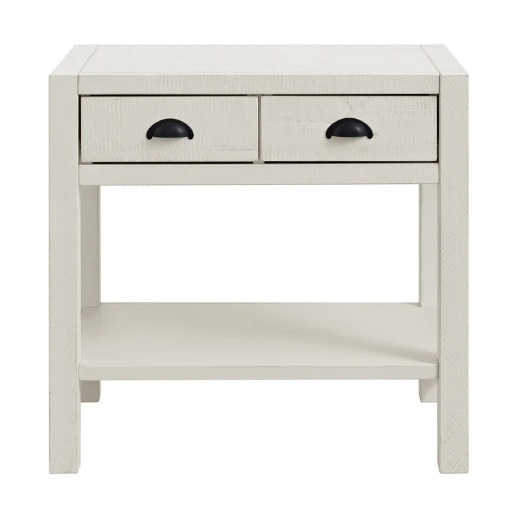Arden 28" W Bohemian Style Rectangular Nightstand With 2 Drawers 1 Open Shelf With Hidden Fasteners