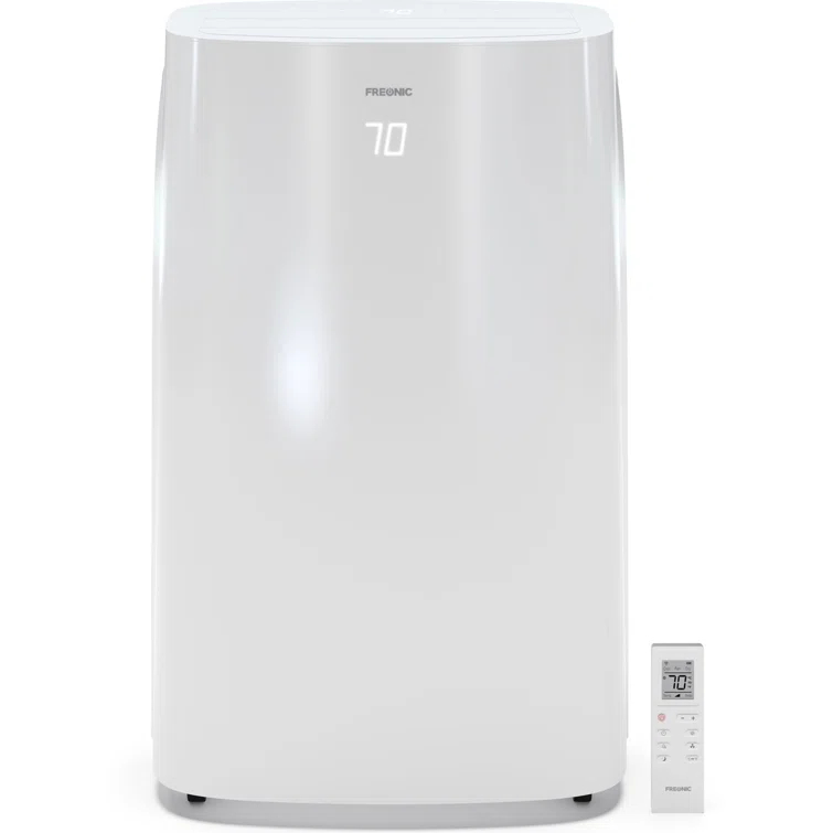 Freonic 6,000 BTU Portable Air Conditioner with Dehumidifier, 115V for up to 300 Sq. Ft. in White