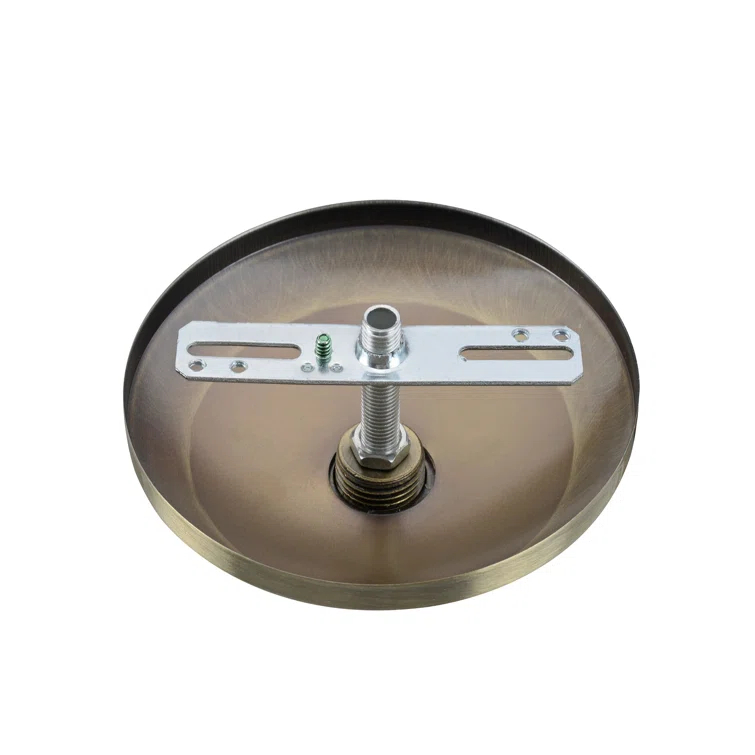 Aspen Creative 21511-12 Canopy Kit, 5"D with Collar Loop, 1" Center Hole, Oil Rubbed Bronze, 2PK